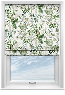 Iquitos, Lush Green - Twist&Fit Roman Blind
